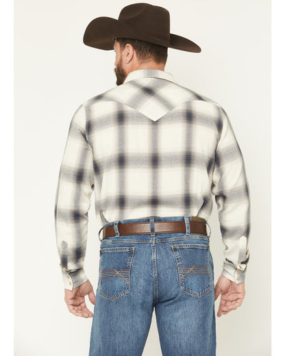Men's Ruddiman Plaid Print Long Sleeve Snap Western Shirt