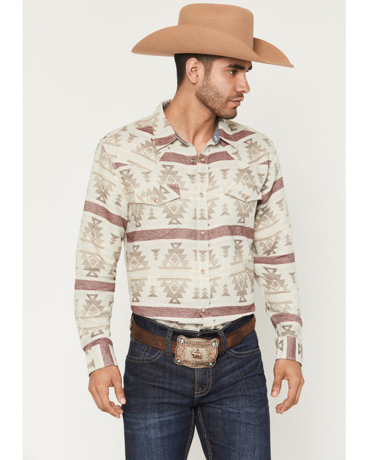 Men's Sierra Nevada Southwestern Print Long Sleeve Snap Wes