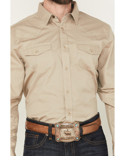 Men's Threadstone Solid Long Sleeve Snap Western Shirt