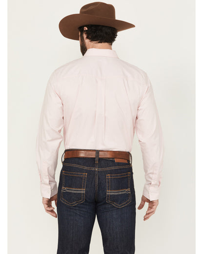 Men's Basic Twill Long Sleeve Button-Down Performance Weste