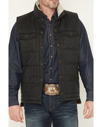 Men's Oil Slick Snap Lined Vest - Tall