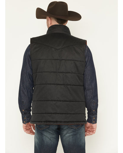 Men's Oil Slick Snap Lined Vest - Big