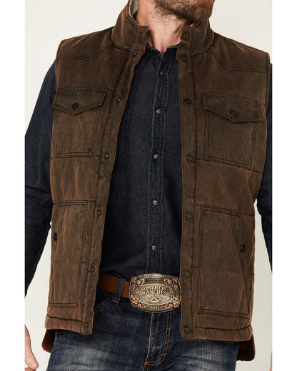 Men's Oil Slick Snap Vest - Tall