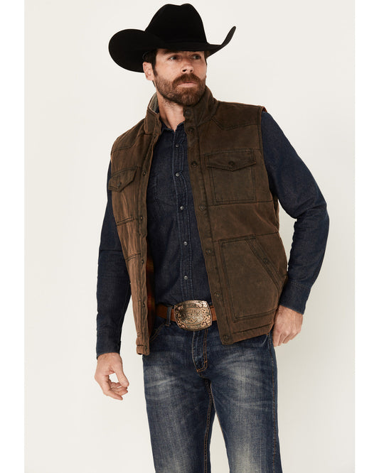 Men's Oil Slick Snap Vest - Big