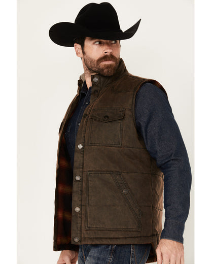 Men's Oil Slick Snap Vest - Big