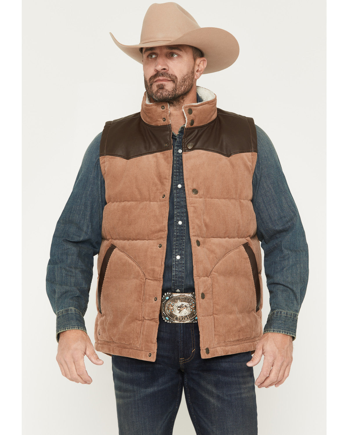 Men's Lonoke Corduroy Puffer Vest - Tall