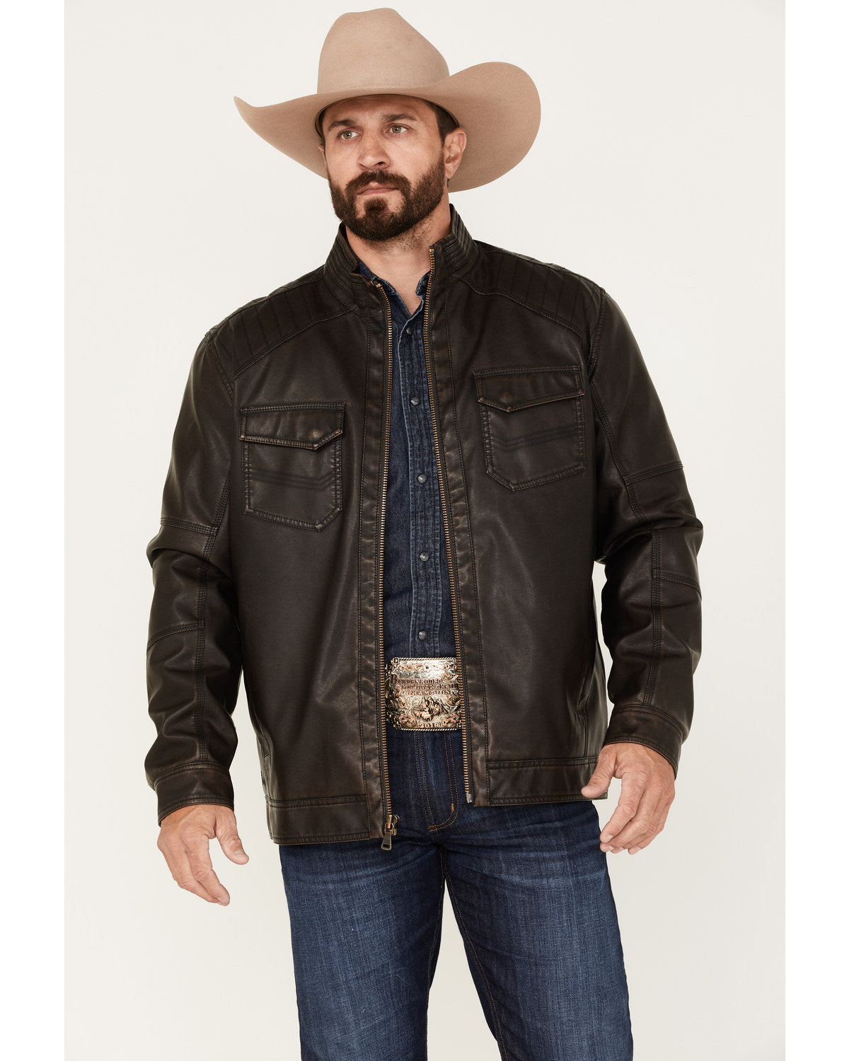 Men's Houston Distressed Moto Jacket - Big & Tall