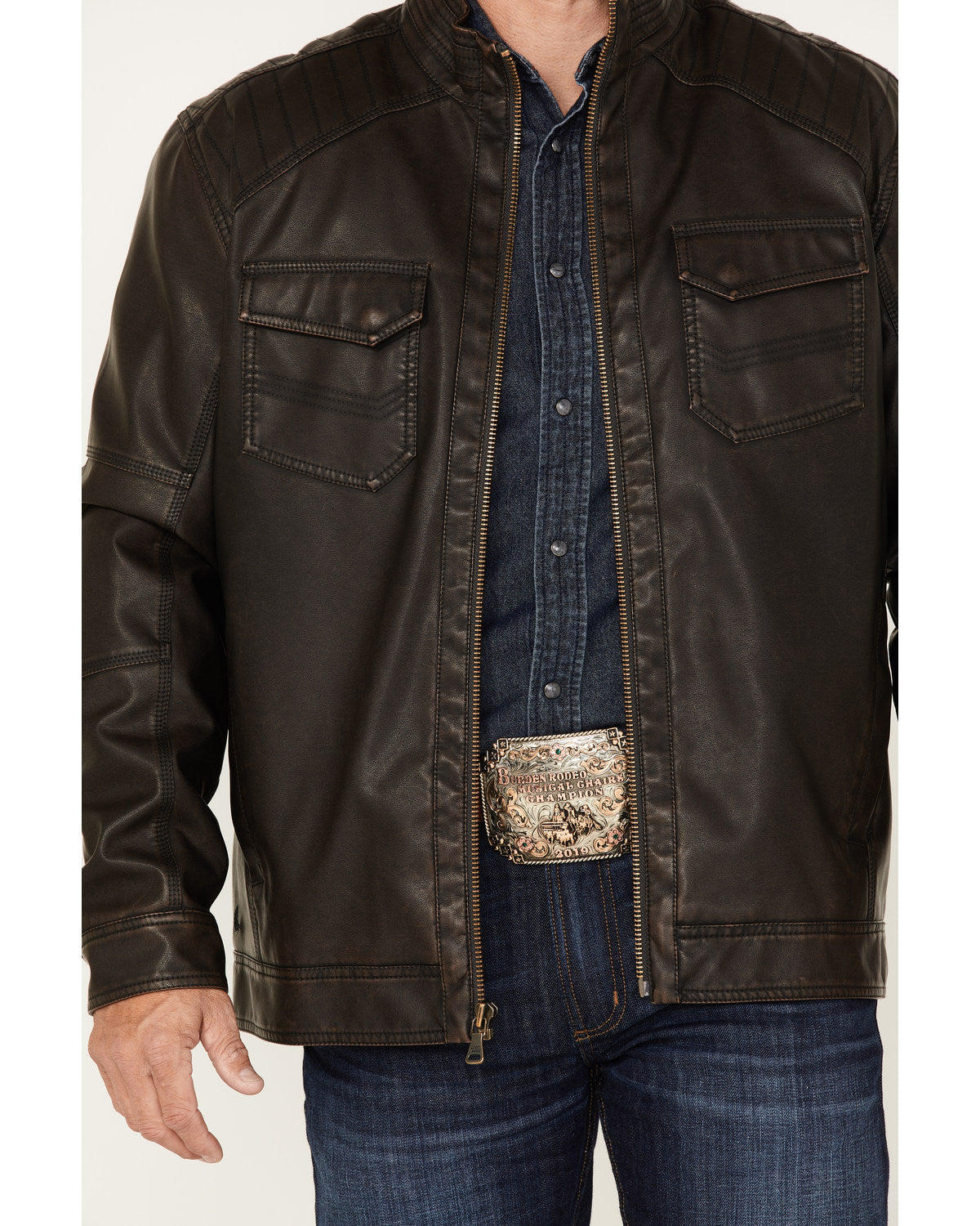 Men's Houston Distressed Moto Jacket - Big & Tall