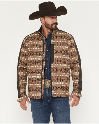 Men's Calhoun Southwestern Print Textured Softshell Jacket