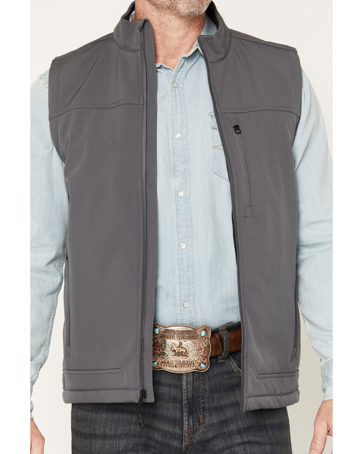 Men's Estacado Solid Concealed Carry Softshell Vest