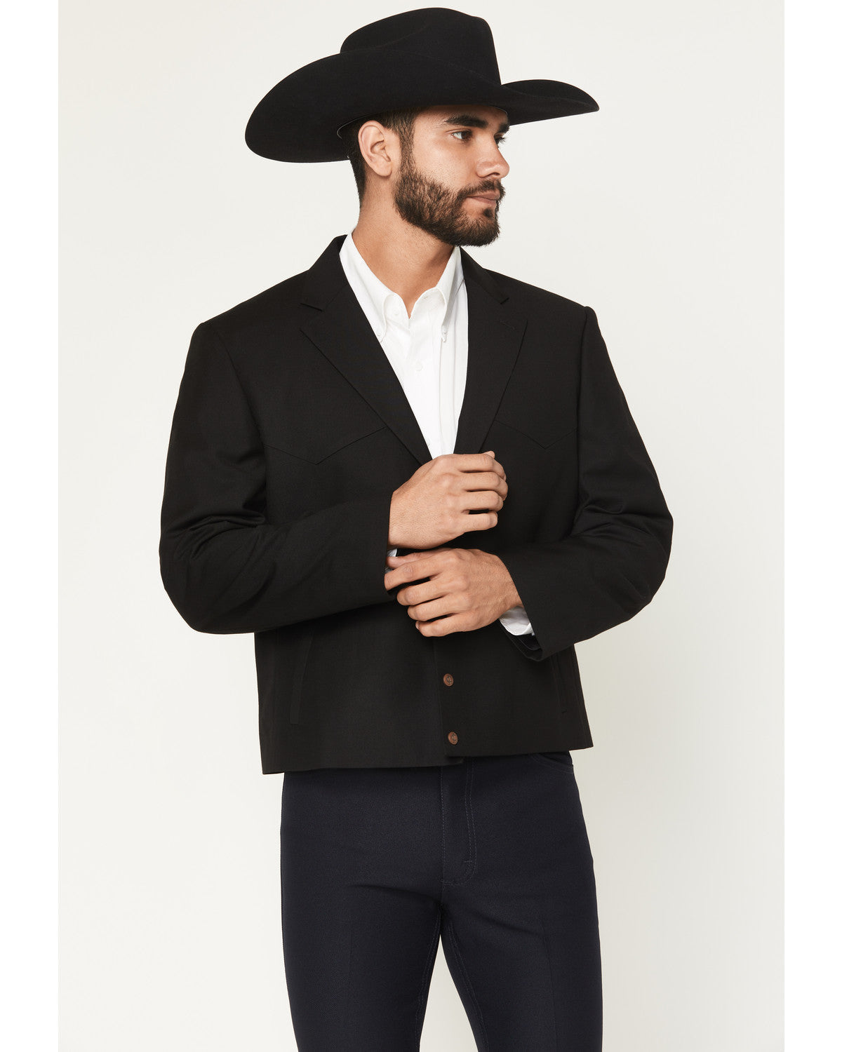 Black 1978® Men's Solid Snap Cropped Sportcoat
