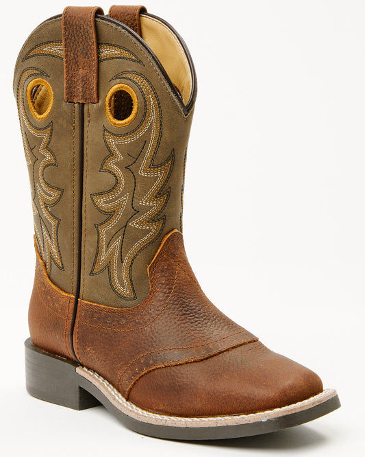 Boys' Buck Western Boots - Broad Square Toe