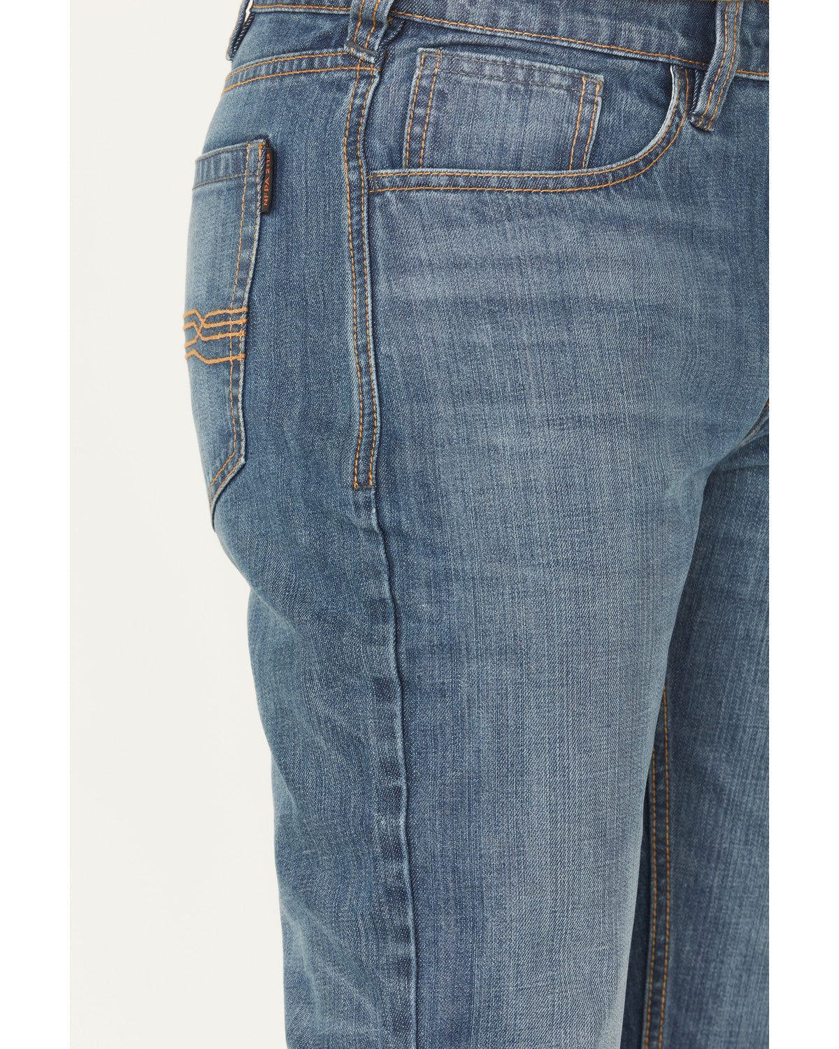 Men's FR Light Wash Equalizer Straight Denim Work Jeans - B