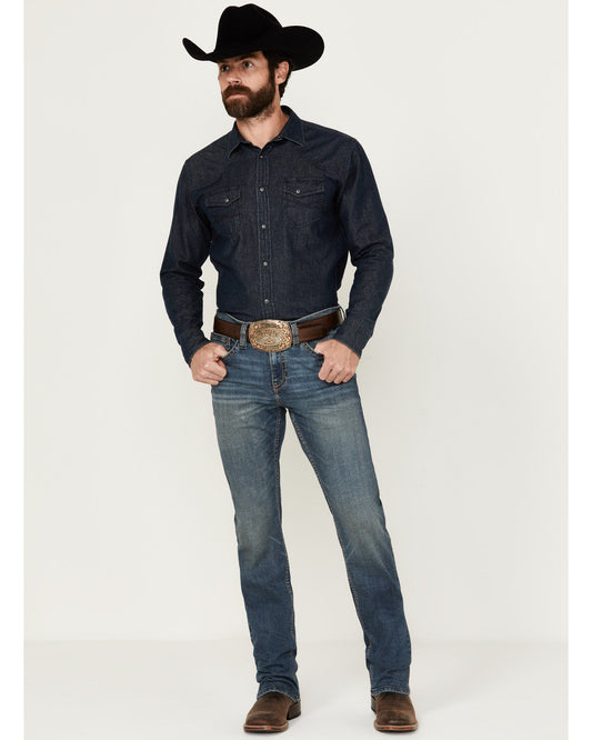 Men's Grullo Wash Jackson Slim Straight Stretch Denim Jeans