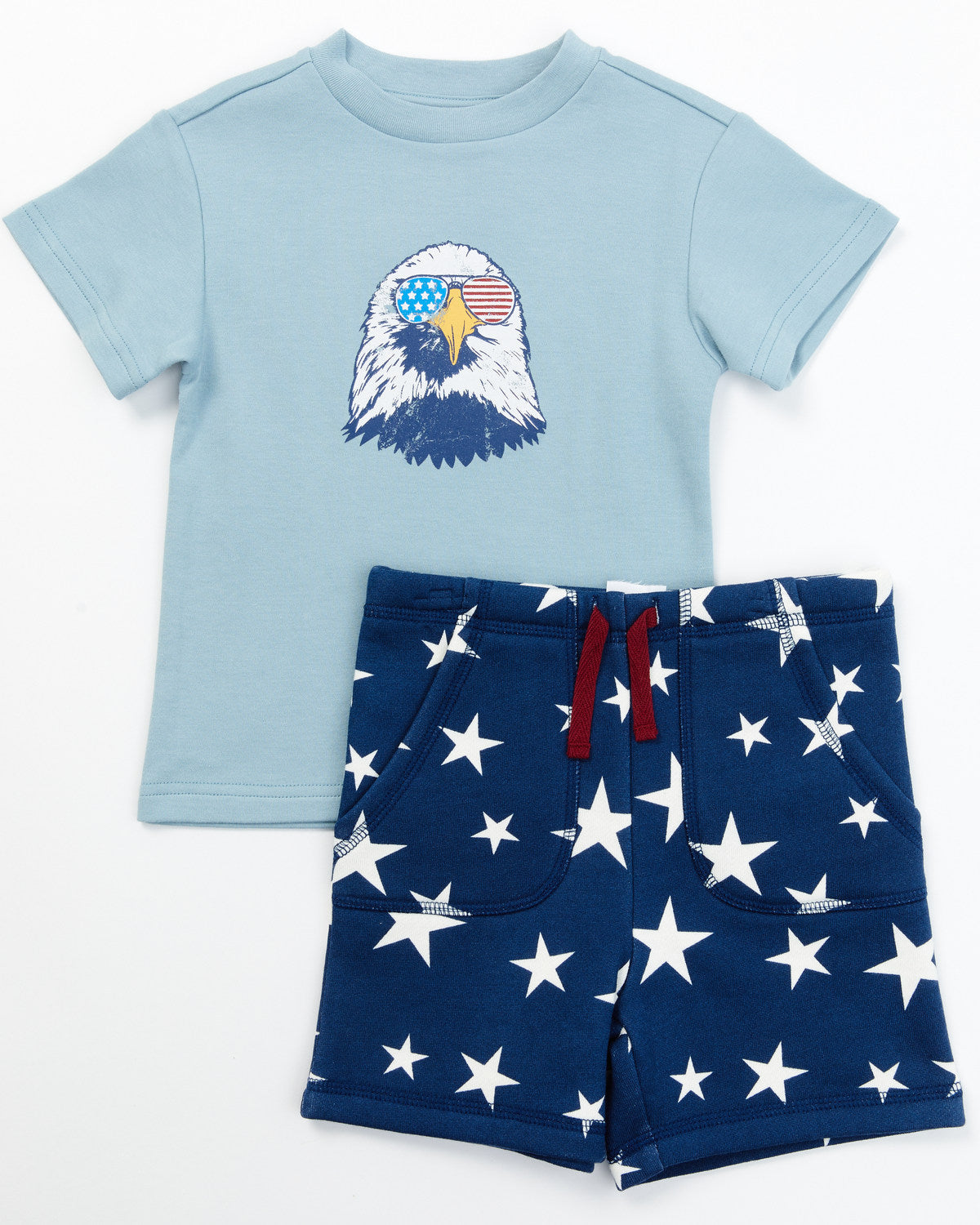 Toddler Boys' USA Shirt and Shorts - 2 Piece Set
