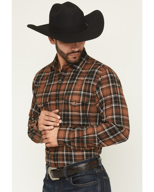 Black 1978® Men's Caddis Plaid Print Long Sleeve Button-Dow