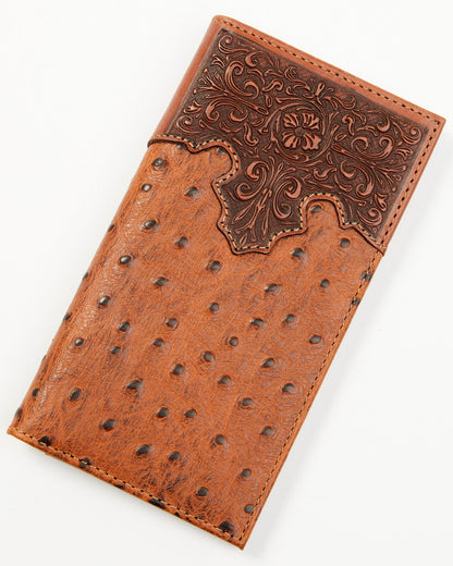 Men's Grady Faux Ostrich Rodeo Wallet