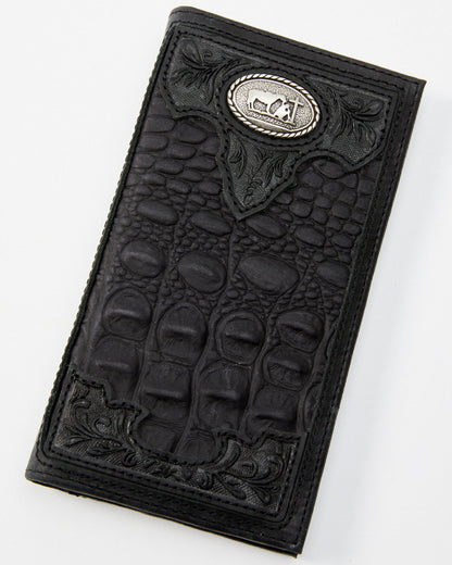 Men's Crocodile Embossed Rodeo Wallet