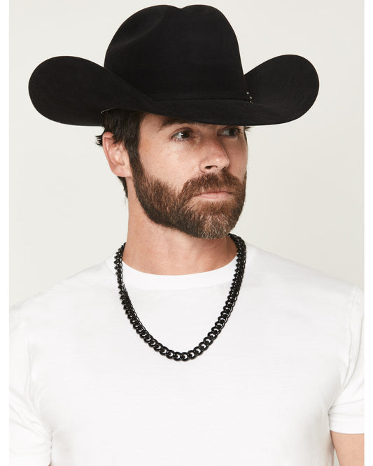 Men's Gunmetal Cuban Link Necklace