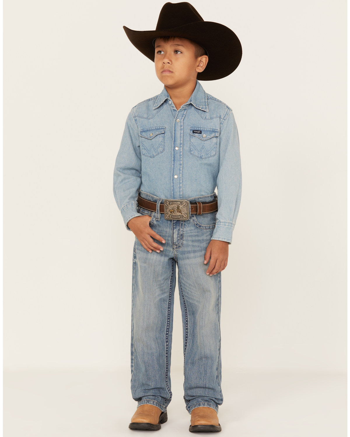 Boys' Hamshackle Light Wash Relaxed Boot Denim Jeans