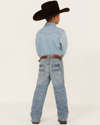 Boys' Hamshackle Light Wash Relaxed Boot Denim Jeans