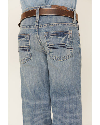 Boys' Hamshackle Light Wash Relaxed Boot Denim Jeans