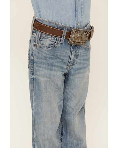 Boys' Hamshackle Light Wash Relaxed Boot Denim Jeans - Size