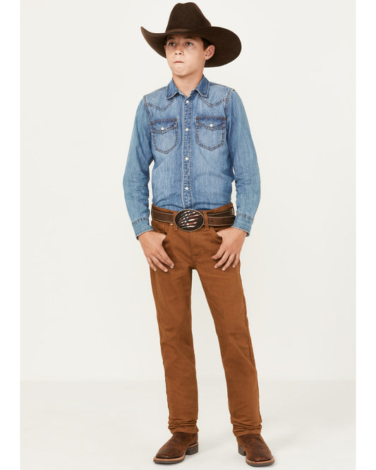 Boys' Rubber Slim Straight Stretch Jeans