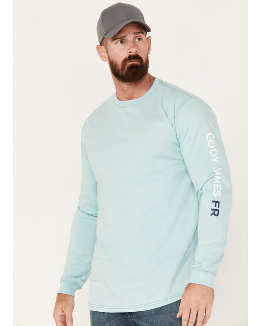 Men's FR Logo Long Sleeve Stretch Work T-Shirt - Tall