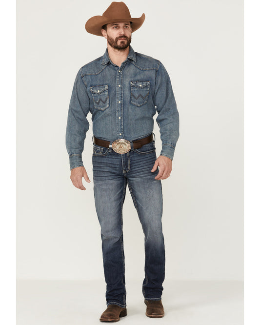 Men's Moonlight Wash Jackson Slim Straight Stretch Denim Je