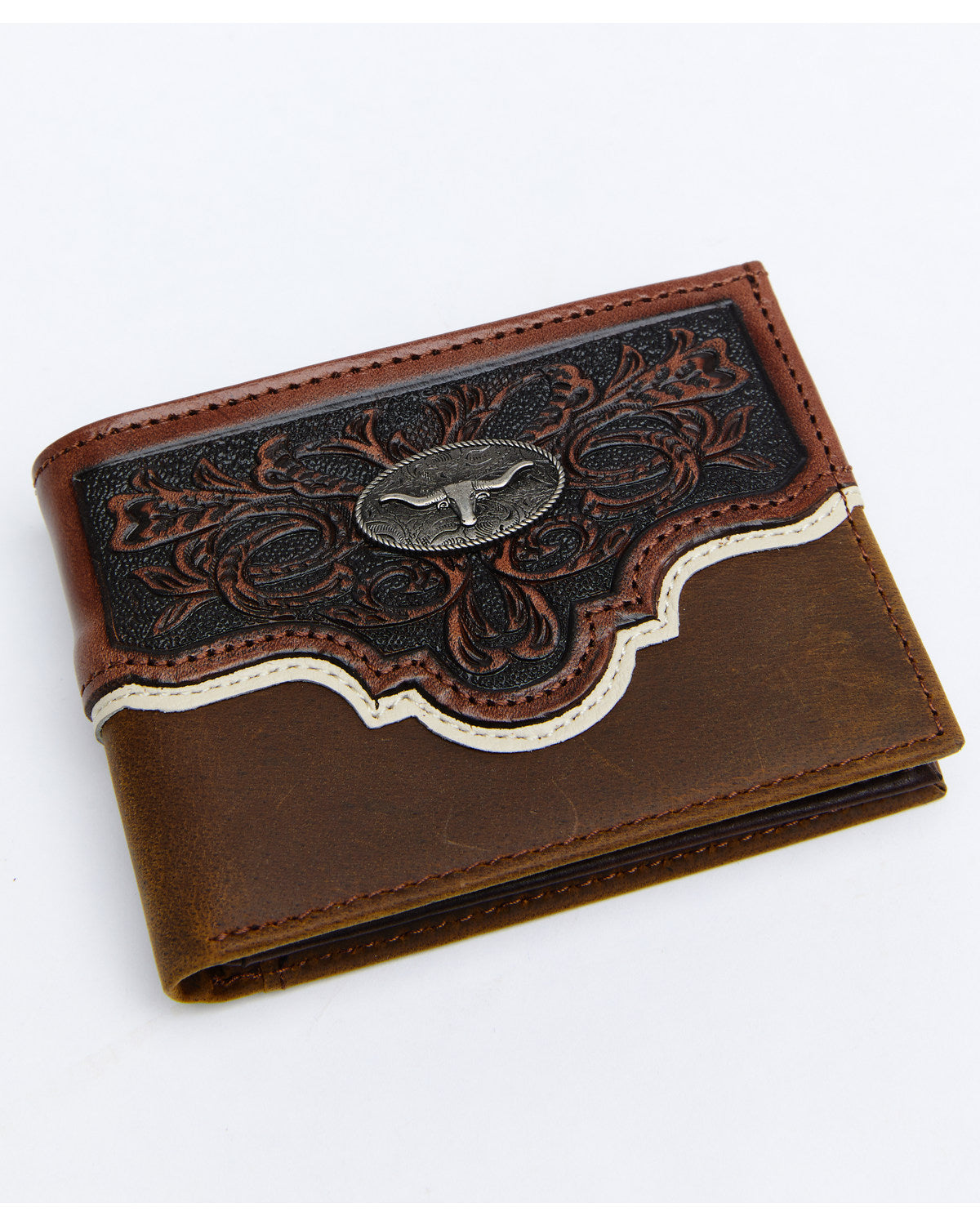Men's Tooled Bifold Wallet