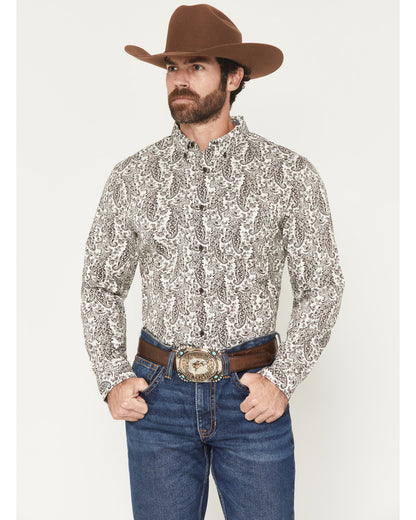 Men's Dagget 2.0 Paisley Print Long Sleeve Button-Down Stre